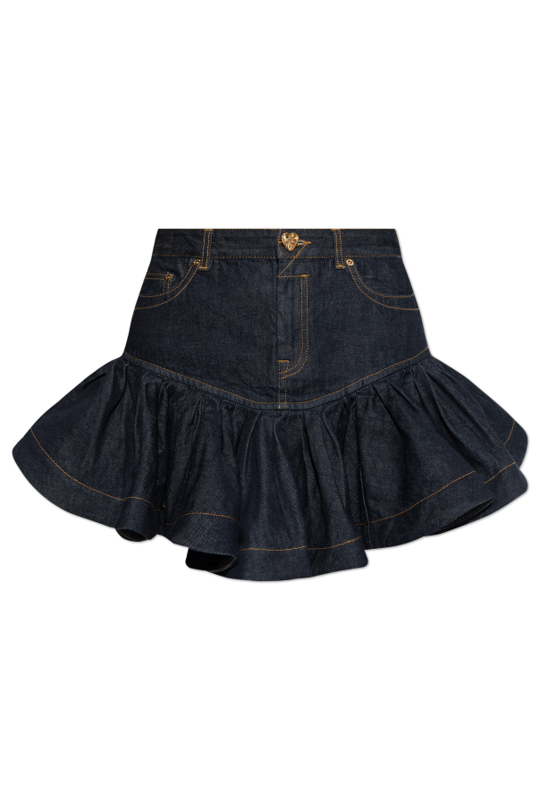 Zimmermann Denim skirt with ruffle