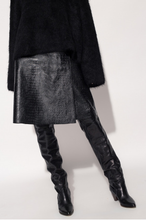 Totême Leather skirt