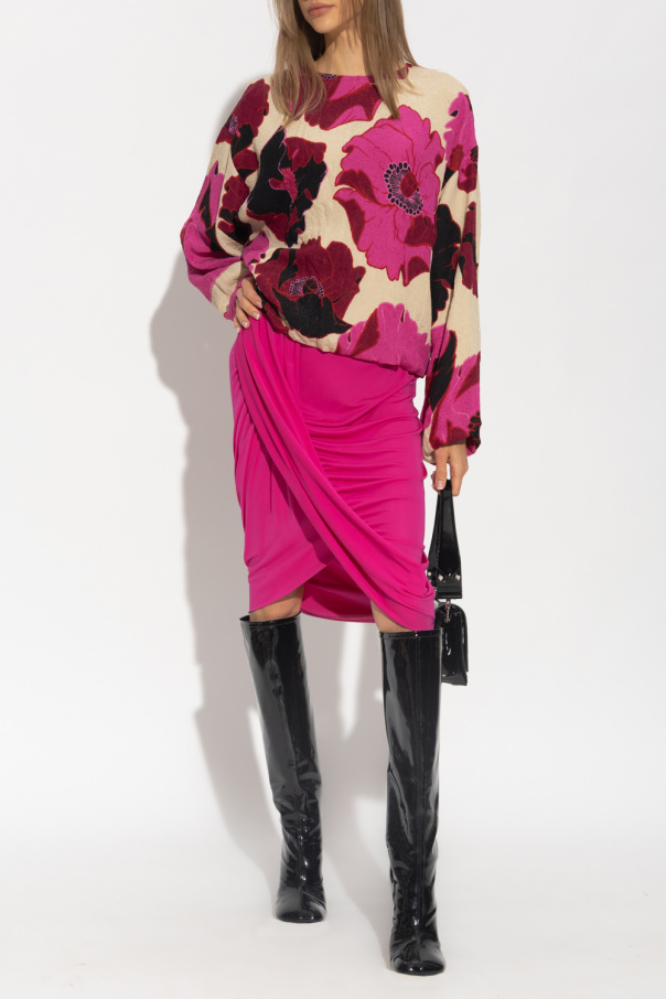 Check Louis Vuitton x Yayoi Kusama collection Asymmetric skirt