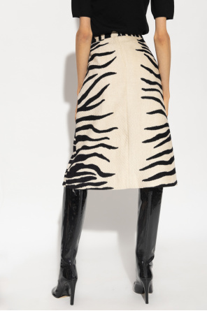 Dries Van Noten Skirt with animal pattern