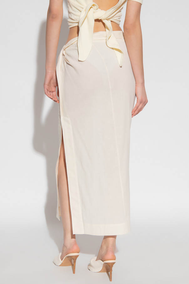 Louis Vuitton Silk Skirt, Luxury, Apparel on Carousell