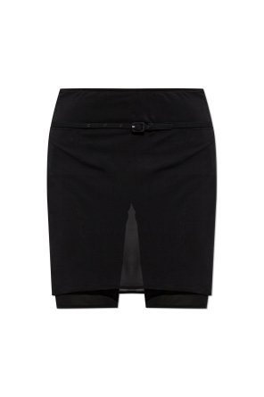 Skort with belt