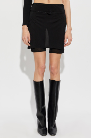 Courrèges Falda-pantalón con cinturón