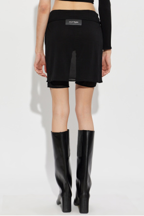 Courrèges Falda-pantalón con cinturón