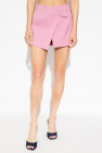 The Attico ‘Cloe’ short wrap-over skirt