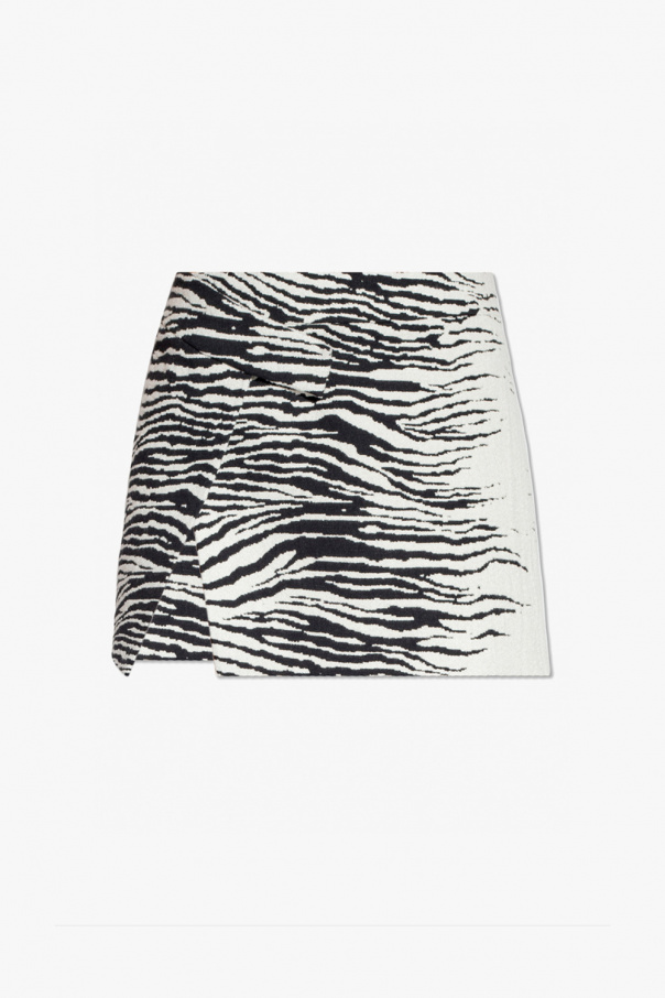 The Attico ‘Cloe’ skirt with animal motif
