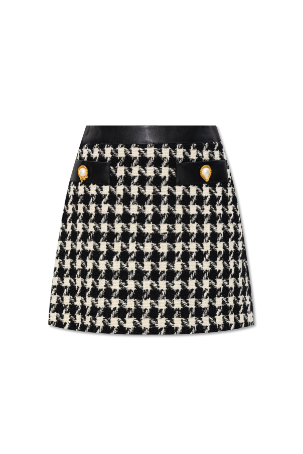 Moschino Houndstooth skirt
