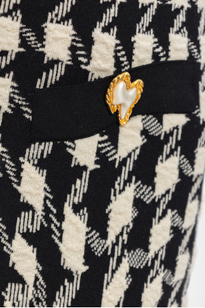 Moschino Spódnica ze wzorem w pepitkę