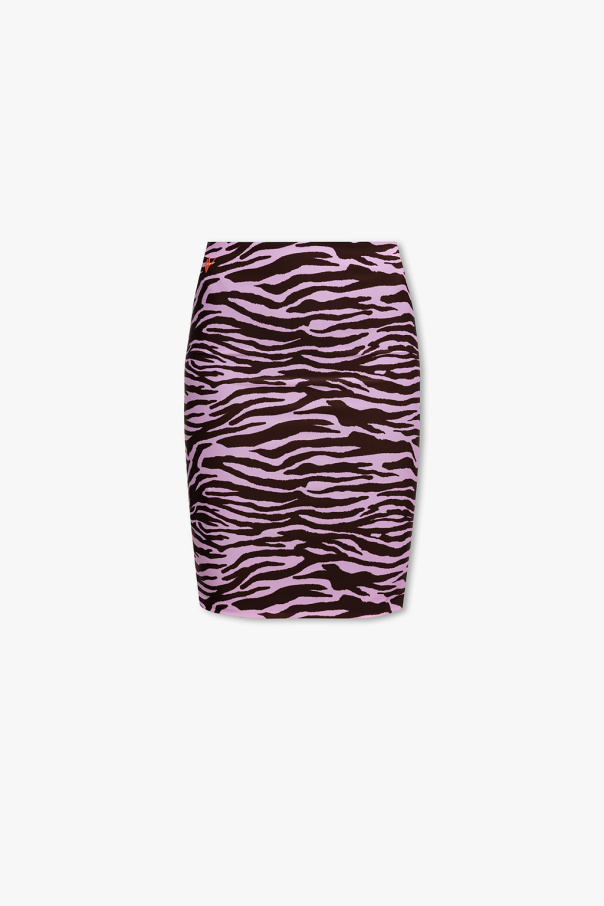 The Attico Beach skirt with animal motif