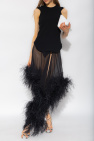 The Attico ‘Mya’ skirt with feathers