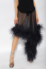 The Attico ‘Mya’ skirt with feathers