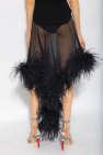The Attico ‘Mya’ skirt with feathers