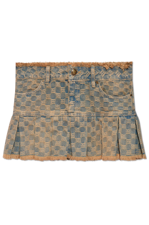 Denim skirt with monogram od MISBHV