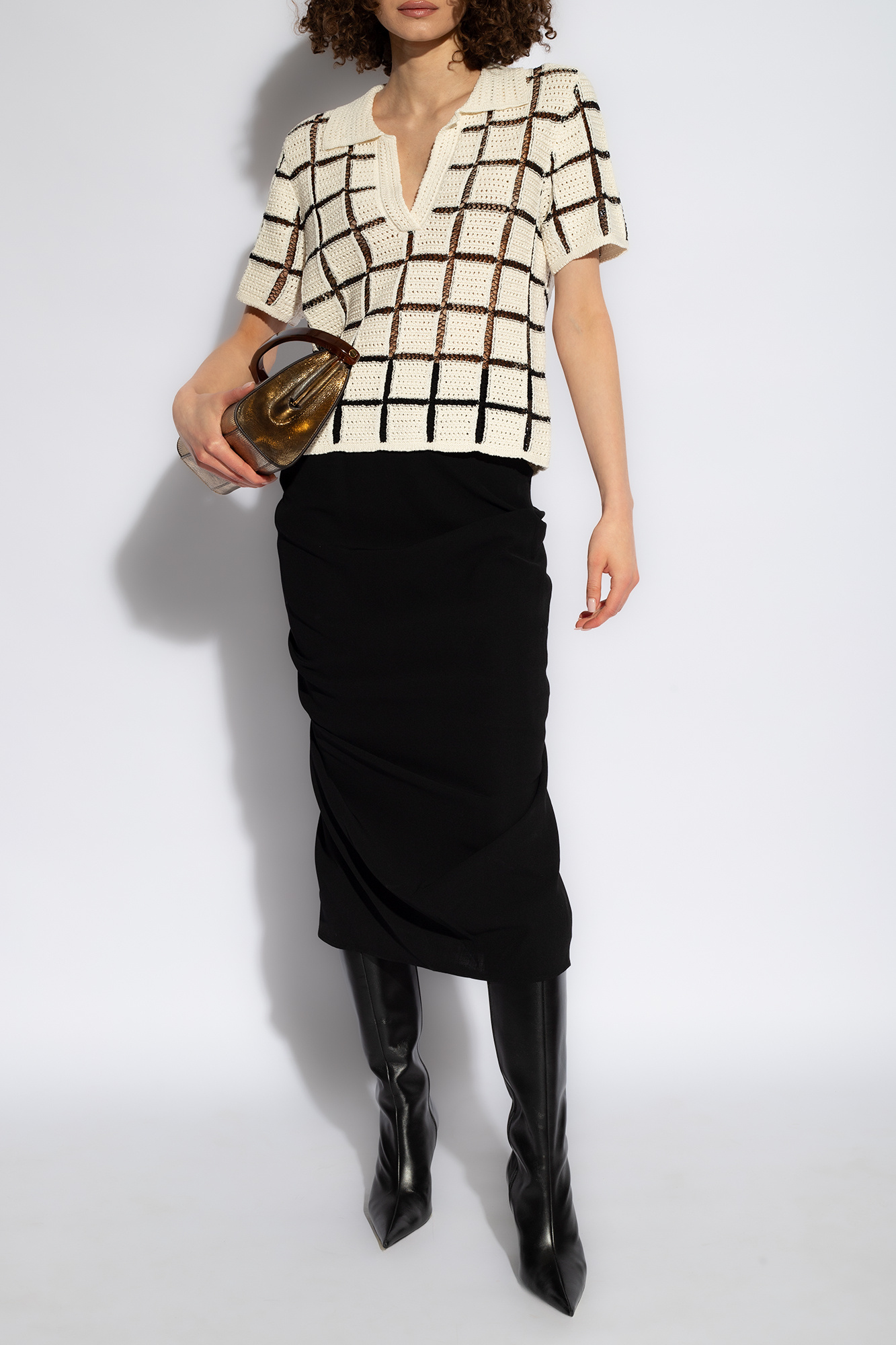 Dries Van Noten Draped Skirt