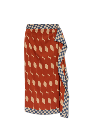 Patterned skirt od s pre-owned Hot Rod T-shirt