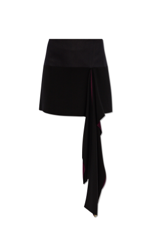 Panelled skirt od Calvin Klein tied-waist cotton shirt