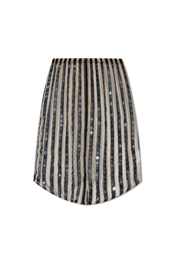 Silk skirt with sequins od Dries Van Noten
