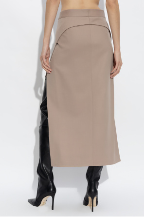The Attico Wool skirt with slits