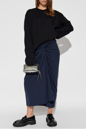 Cotton skirt with draping od Dries Van Noten