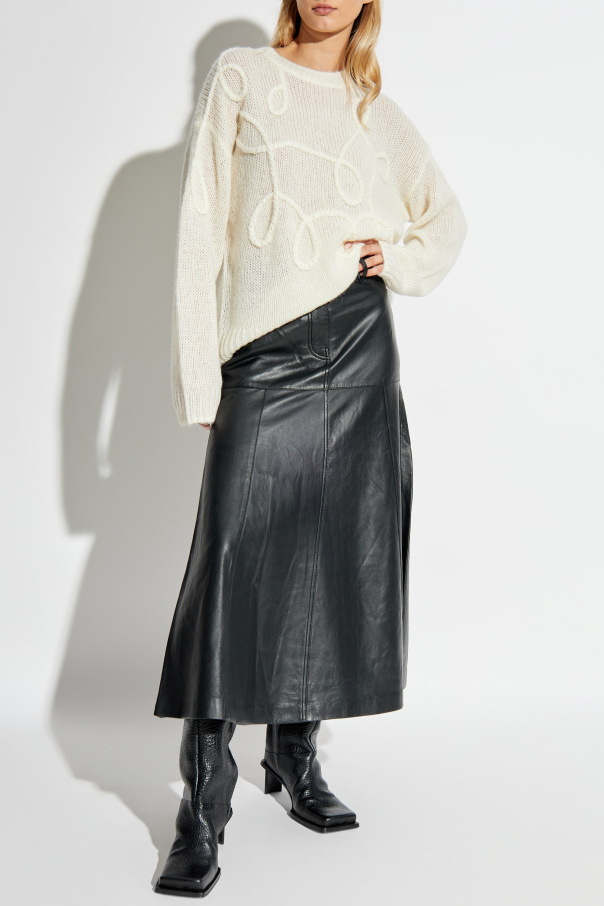 Munthe Leather skirt