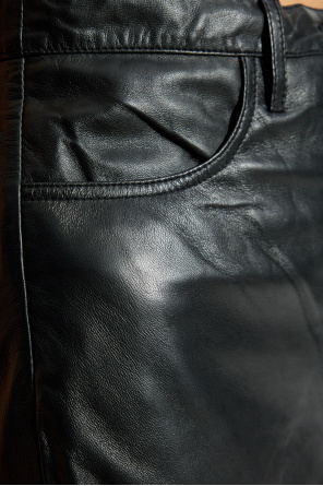 Munthe Leather skirt