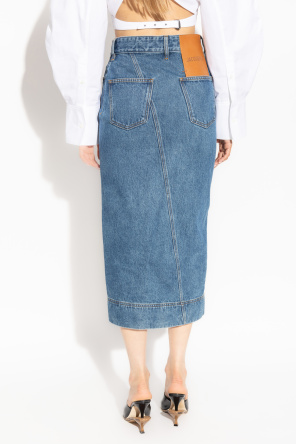 Jacquemus Denim skirt with slit