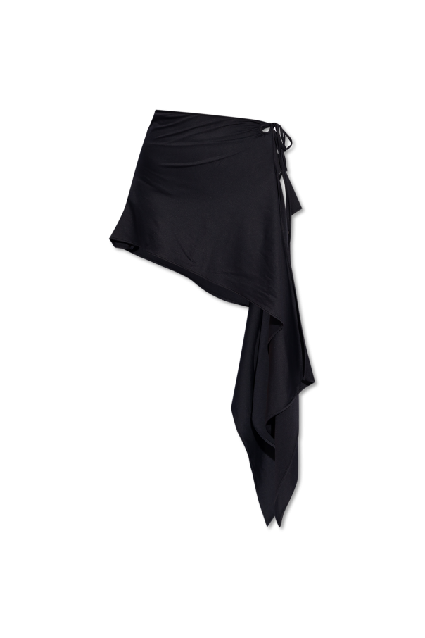 The Attico The 'Join Us At The Beach' collection tie-up skirt 