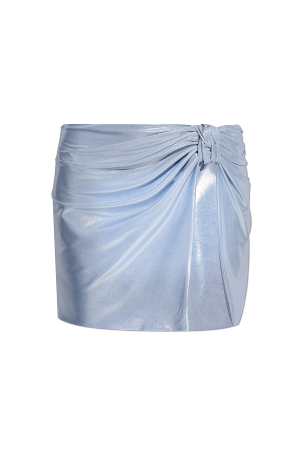 MISBHV Kurzer Rock mit Metallic-Finish