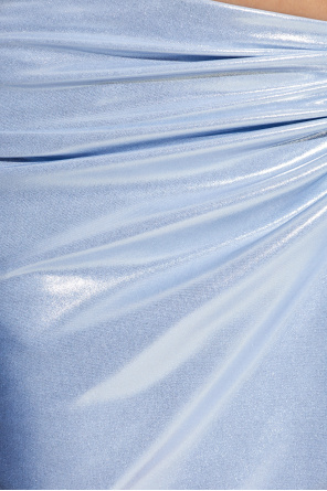 MISBHV Kurzer Rock mit Metallic-Finish