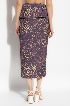 Dries Van Noten Falda cruzada