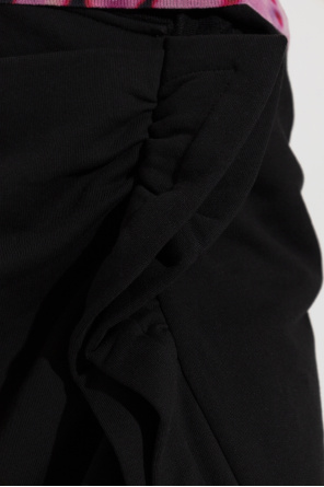 Dries Van Noten Falda asimétrica con drapeado