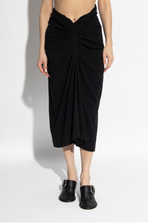 Dries Van Noten Falda con drapeado