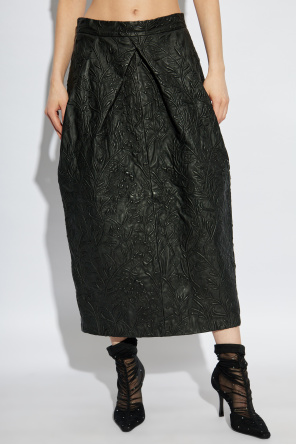 Munthe Leather skirt 'Faith'