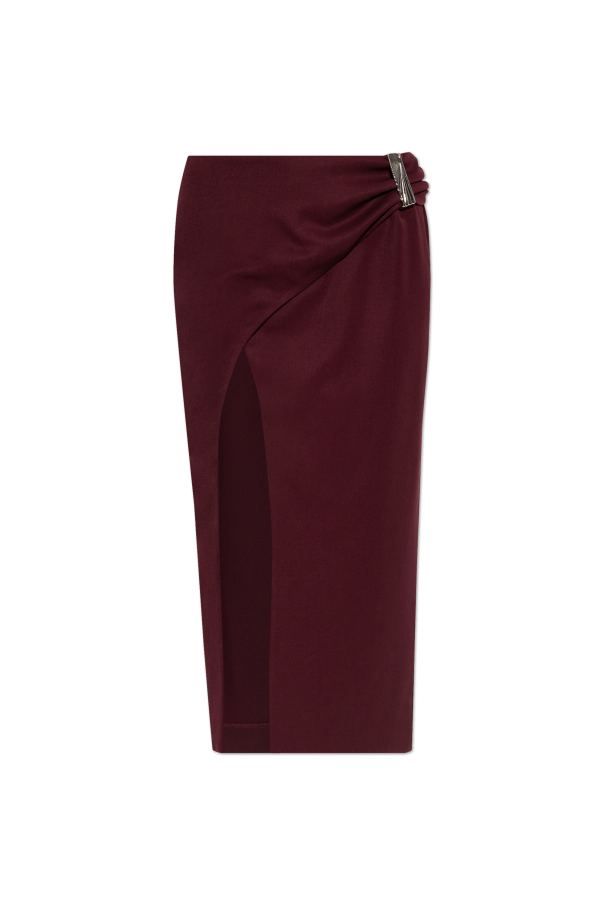 Draped skirt with slit, zdjęcie 1 Draped skirt with slit od The Attico