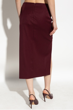 The Attico Draped skirt with slit