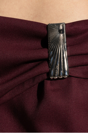 The Attico Draped skirt with slit