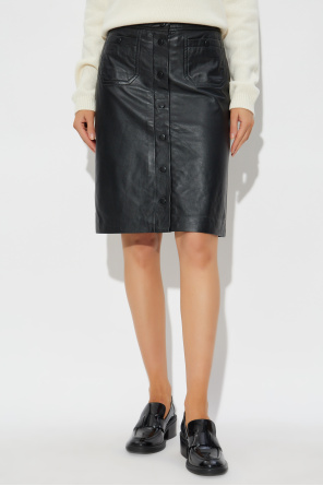 Munthe Leather skirt `Locus`