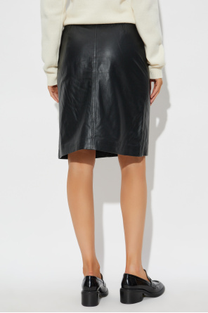 Munthe Leather skirt `Locus`