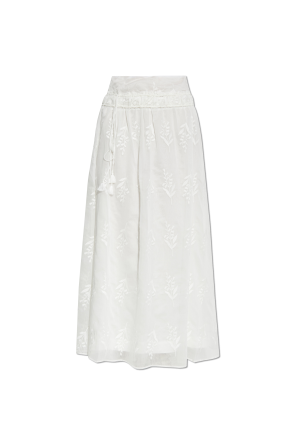 Skirt with floral pattern