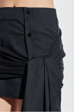 The Attico Skirt with a shirt motif