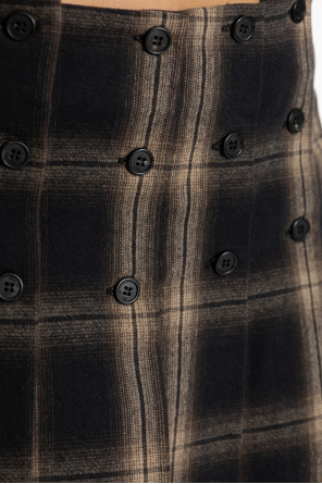 The Attico Plaid pattern skirt