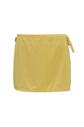 Short pareo with lurex thread