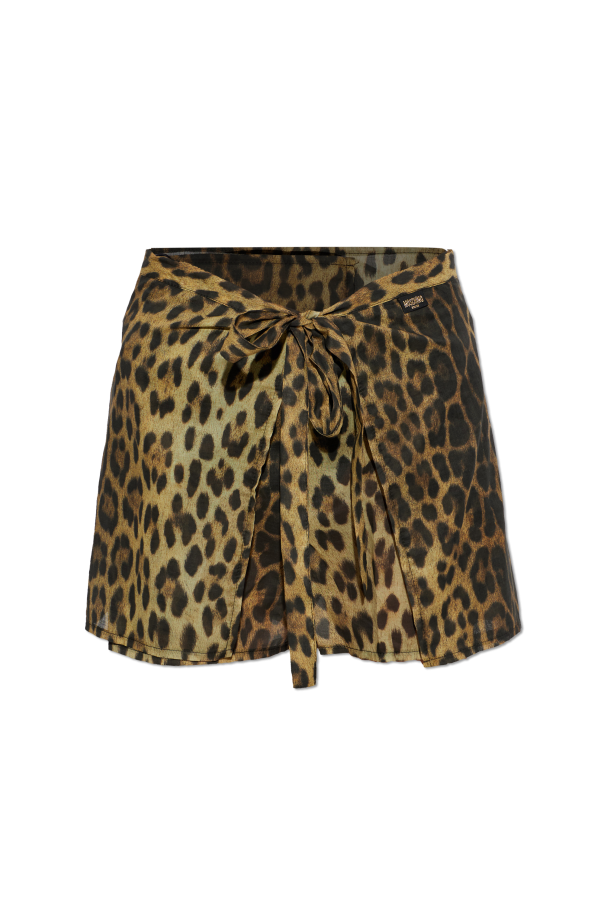 Short pareo with animal motif od Moschino