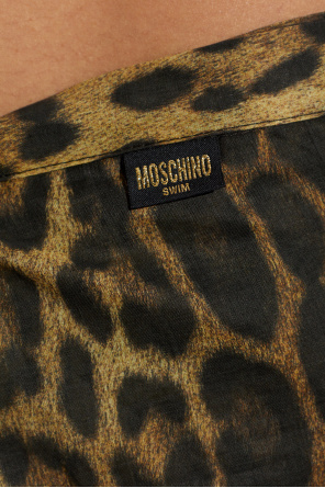Moschino Pareo corto con motivo animal