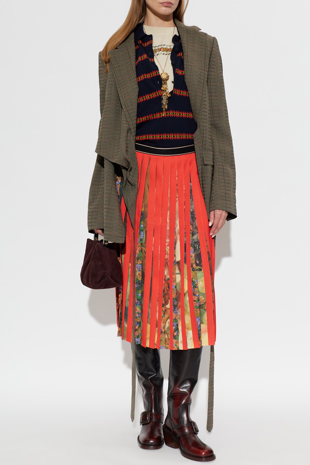 Dries Van Noten Saia plissada ‘Saradi’