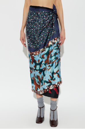 Dries Van Noten Silk skirt "Scarfy Long"