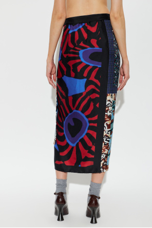 Dries Van Noten Silk skirt "Scarfy Long"