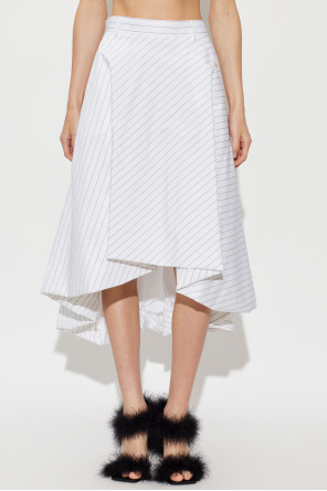 Moschino Asymmetrischer Rock mit Streifenmuster