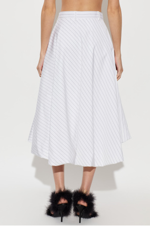 Moschino Asymmetrischer Rock mit Streifenmuster