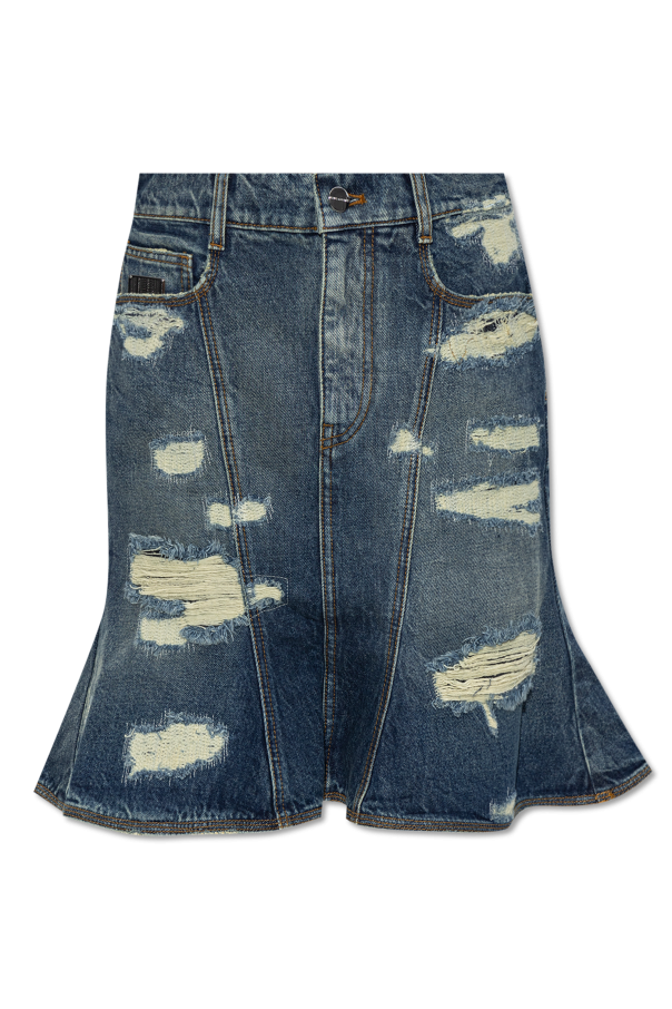 Marc Jacobs Distressed denim skirt